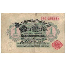 Banknote, Germany, 1 Mark, 1914, 1914-08-12, KM:51, VF(20-25)