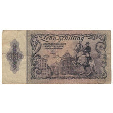Banknote, Austria, 10 Schilling, 1949-1954, 1950-01-02, KM:128, VG(8-10)