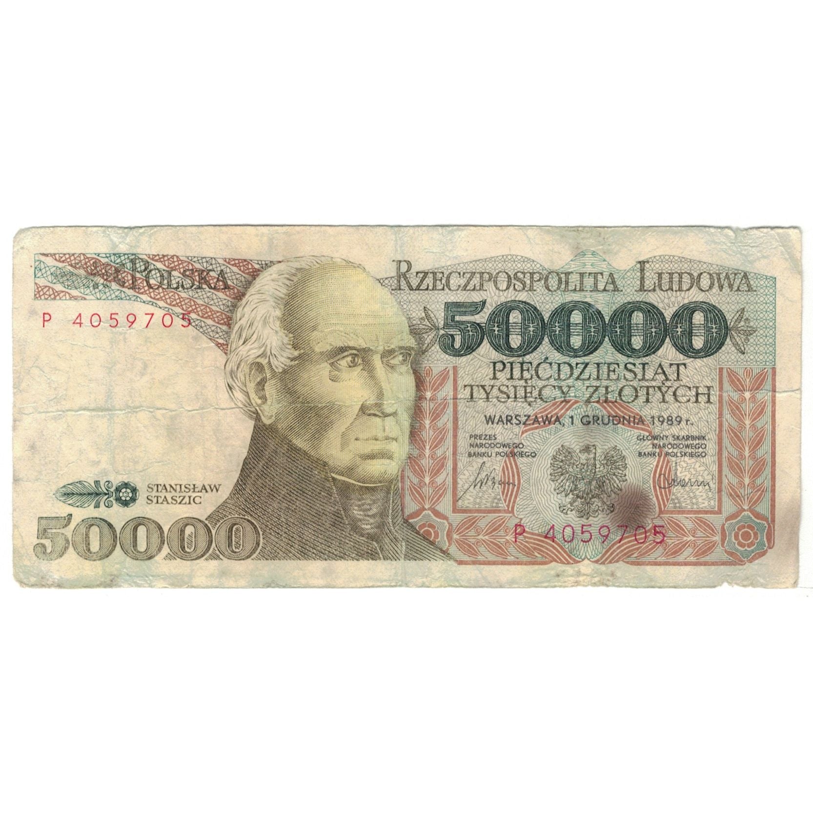 Billete, 50,000 Zlotych, 1989, Polonia, 1989-02-01, KM:153a, RC