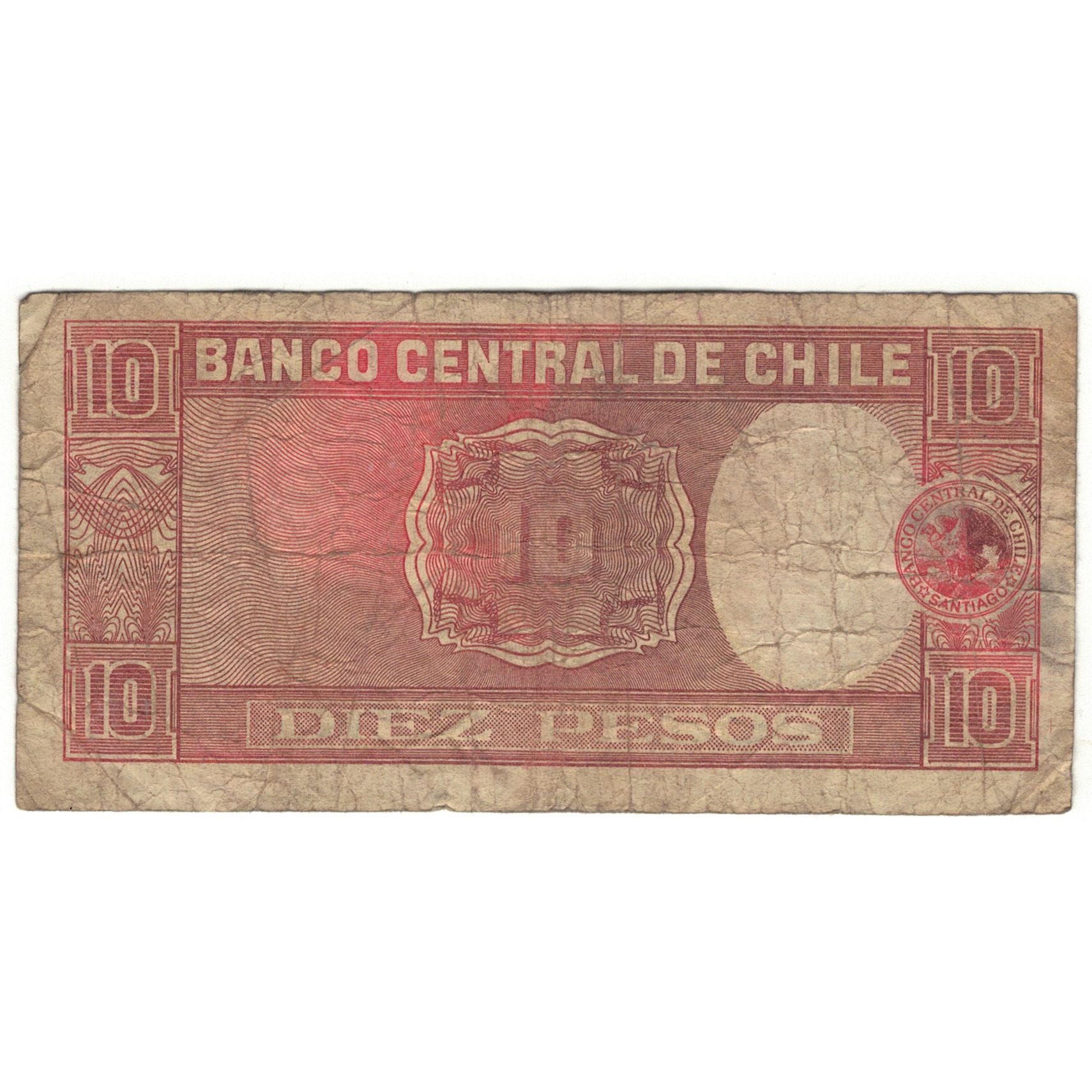 Banknote, Chile, 10 Pesos = 1 Condor, 1960, KM:111, AG(1-3)