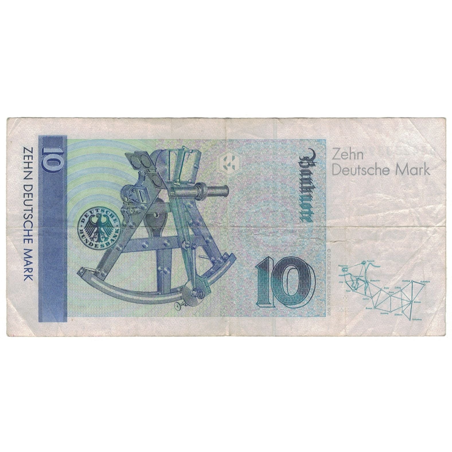 Banknote, GERMANY - FEDERAL REPUBLIC, 10 Deutsche Mark, 1993, 1993-10-01