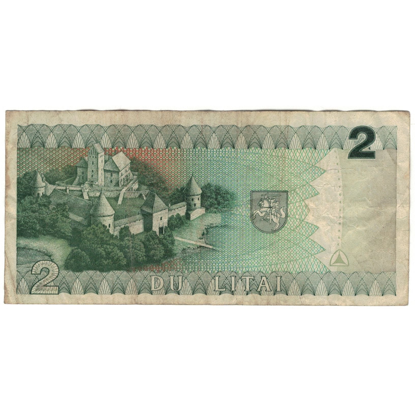 Banknot, Litwa, 2 Litai, 1993, KM:54a, VG(8-10)