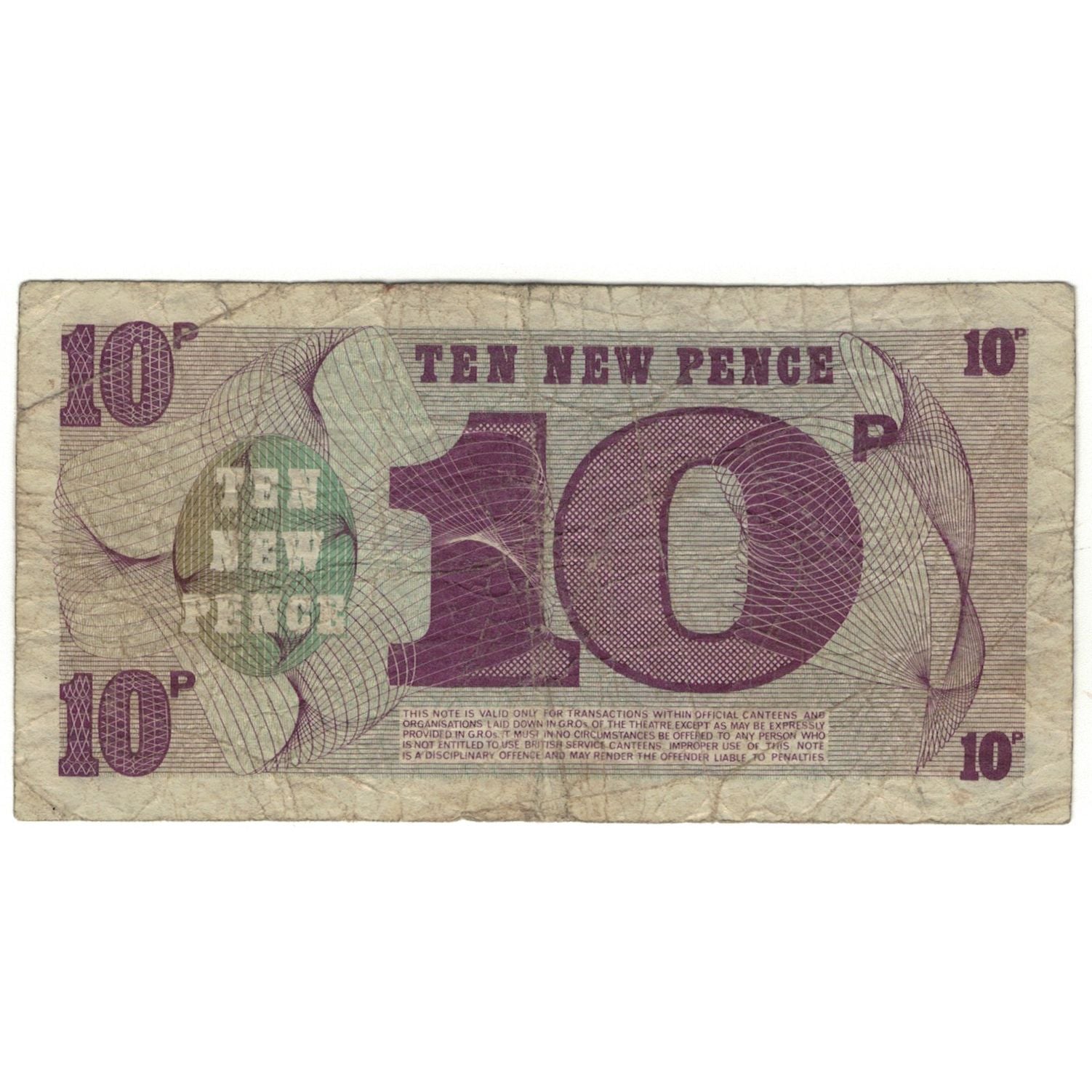 Banknote, Great Britain, 10 New Pence, KM:M45a, VG(8-10)