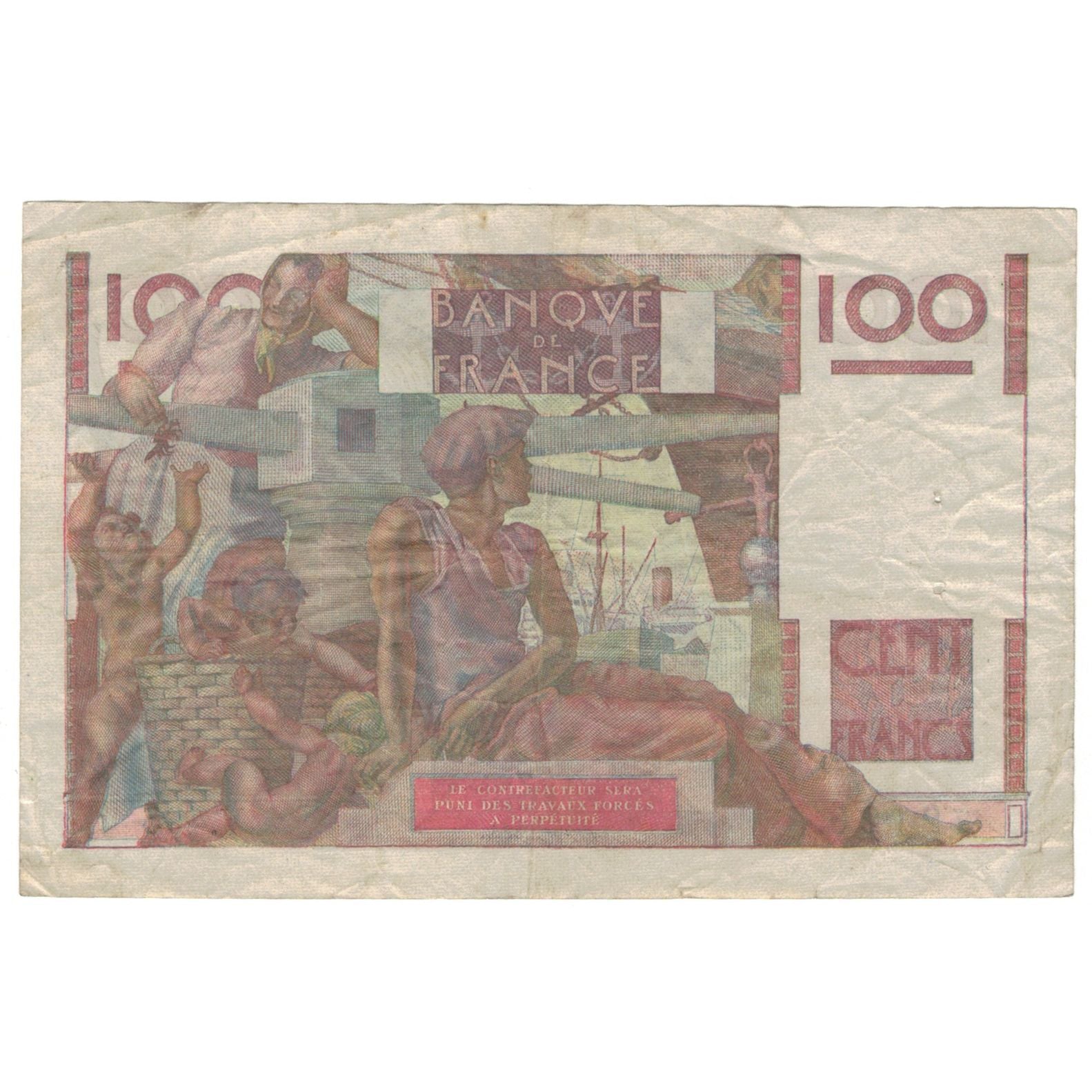 France, 100 Francs, Jeune Paysan, 1952, D AMBRIERES, GARGAM, 1952-10-02