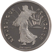 FRANCE, Semeuse, 1/2 Franc, 2000, Paris, KM #931.1, MS(65-70), Nickel, 19.5,...