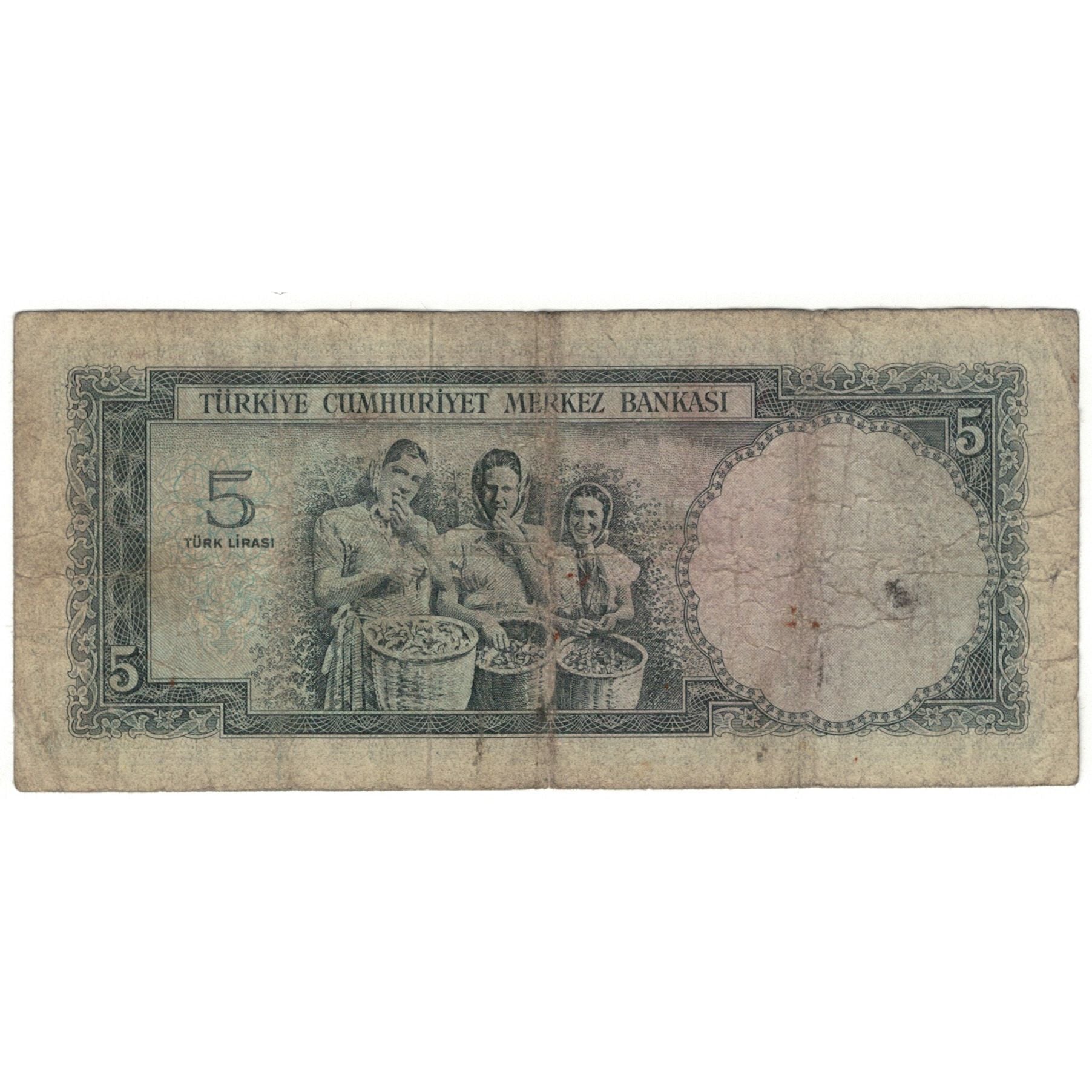 Banknote, Turkey, 5 Lira, 1930, 1930-06-11, KM:173a, VG(8-10)