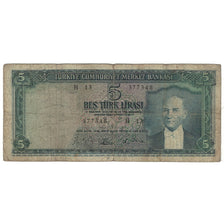 Banknote, Turkey, 5 Lira, 1930, 1930-06-11, KM:173a, VG(8-10)