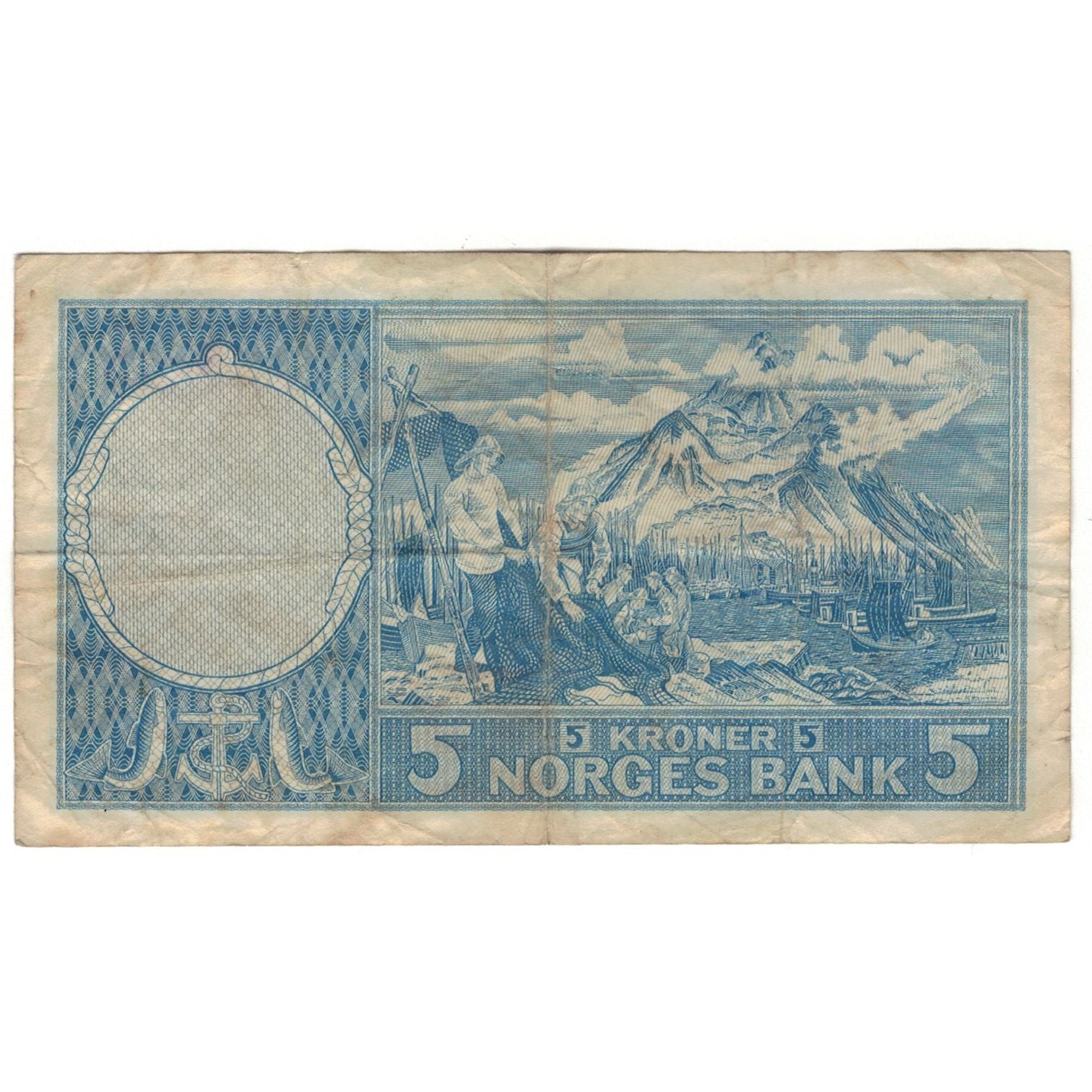 Banknote, Norway, 5 Kroner, 1960, KM:30g, VG(8-10)