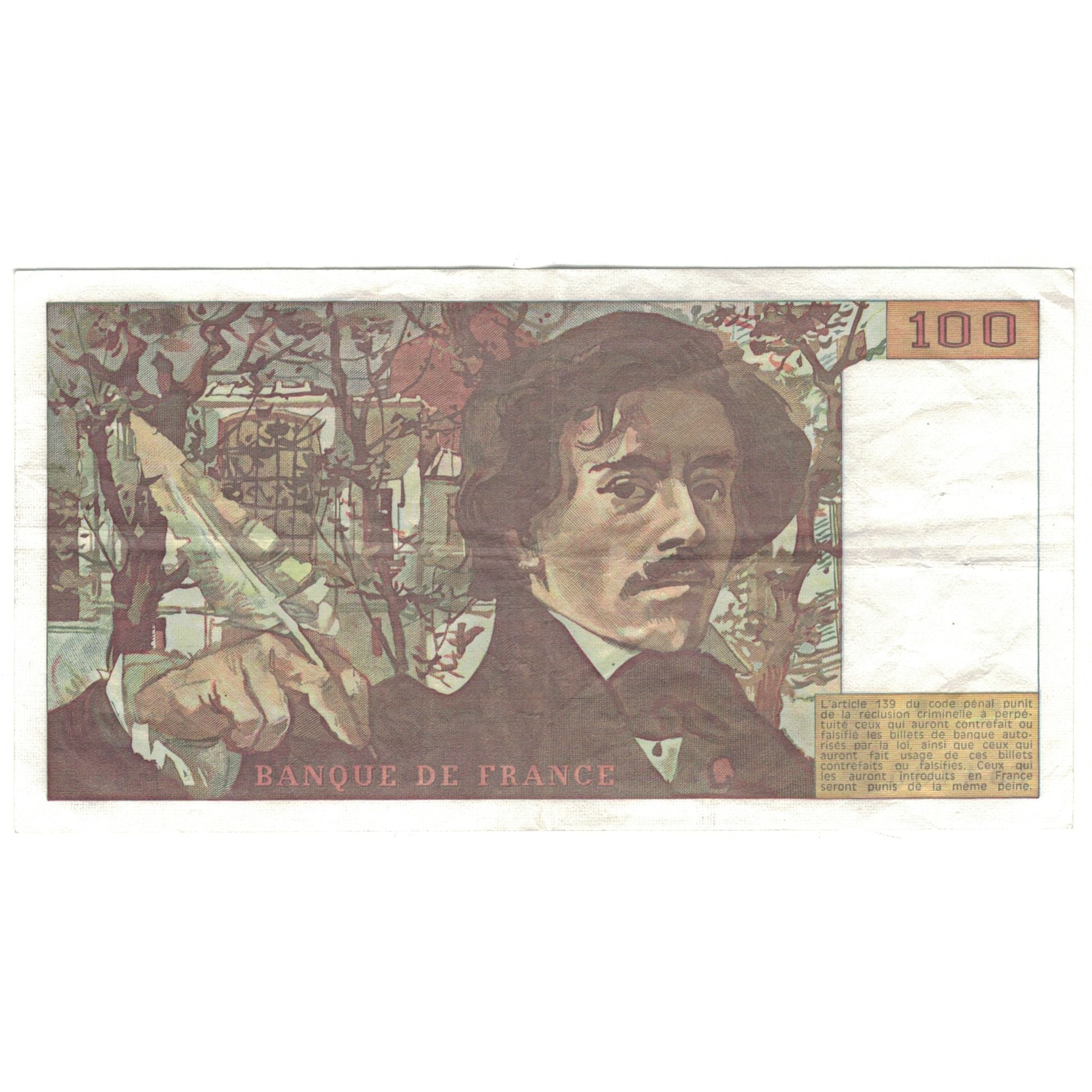 Banknote, France, 100 Francs, 1978, 1983, EF(40-45), Fayette:69.7, KM:154b