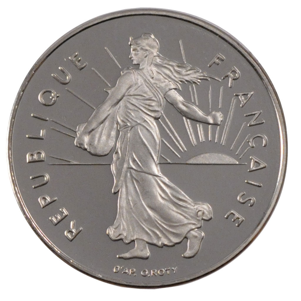 FRANCE, 1 Franc, 2000, MS(63), Nickel, Gadoury #474b, 6.00