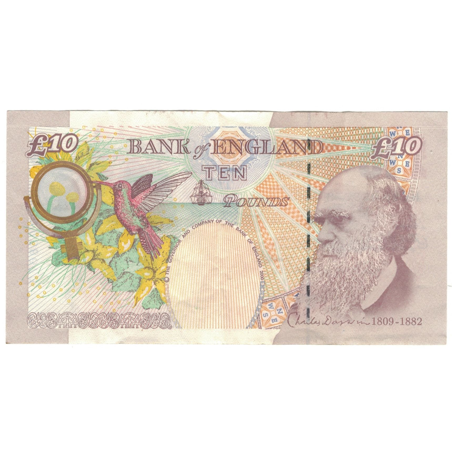 Banknote, Great Britain, 10 Pounds, 2004, KM:389c, AU(55-58)