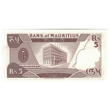 Banknote, Mauritius, 5 Rupees, 1985-1991, Undated (1985), KM:34, UNC(65-70)
