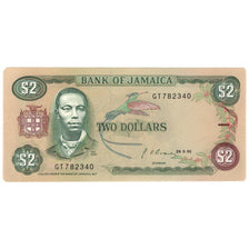 Biljet, Jamaica, 2 Dollars, 1985-1993, KM:69d, NIEUW