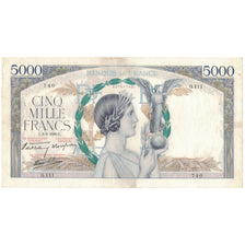 France, 5000 Francs, 1939, Q.111, TB+, Fayette:46.3, KM:97a