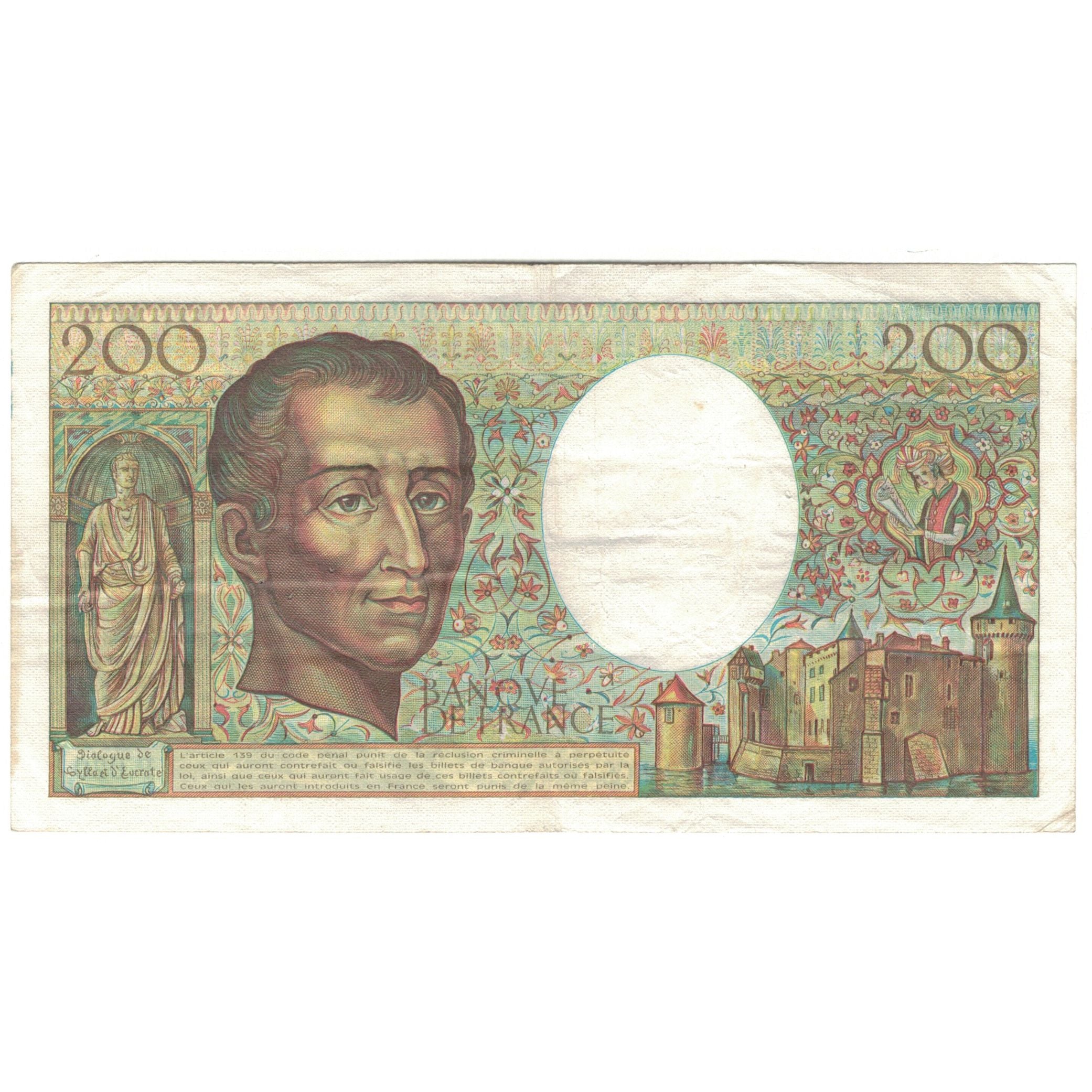 France, 200 Francs, 1983, P.020, VF(20-25), Fayette:70.3, KM:155a