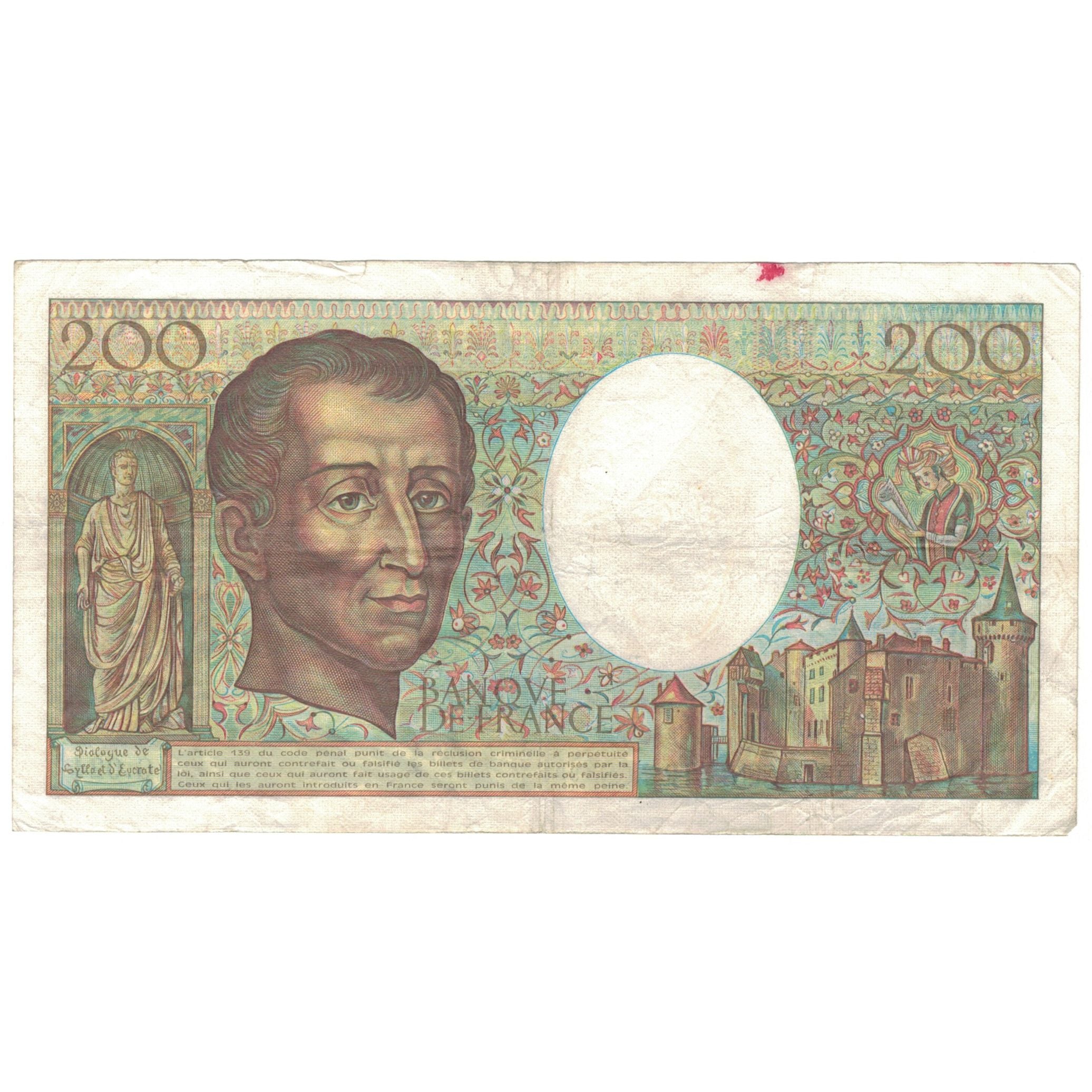 France, 200 Francs, 1984, G.024, VF(20-25), Fayette:70.4, KM:155a