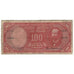 Banknote, Chile, 10 Centesimos on 100 Pesos, KM:127a, VG(8-10)