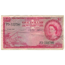 Nota, Territórios Britânicos das Caraíbas, 1 Dollar, 1960, 1960-07-01, KM:7c