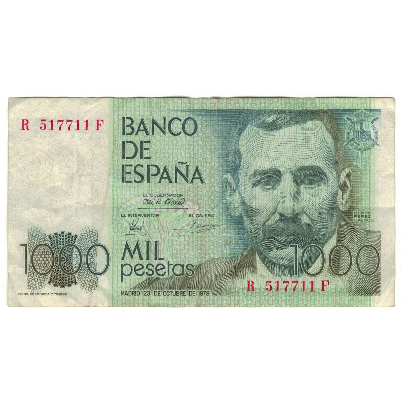 Banknote, Spain, 1000 Pesetas, 1979, 1979-10-23, KM:158, VF(20-25)