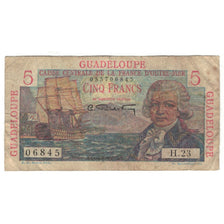 Guadeloupe, 5 Francs, Undated (1947), H.23, VG(8-10), KM:31
