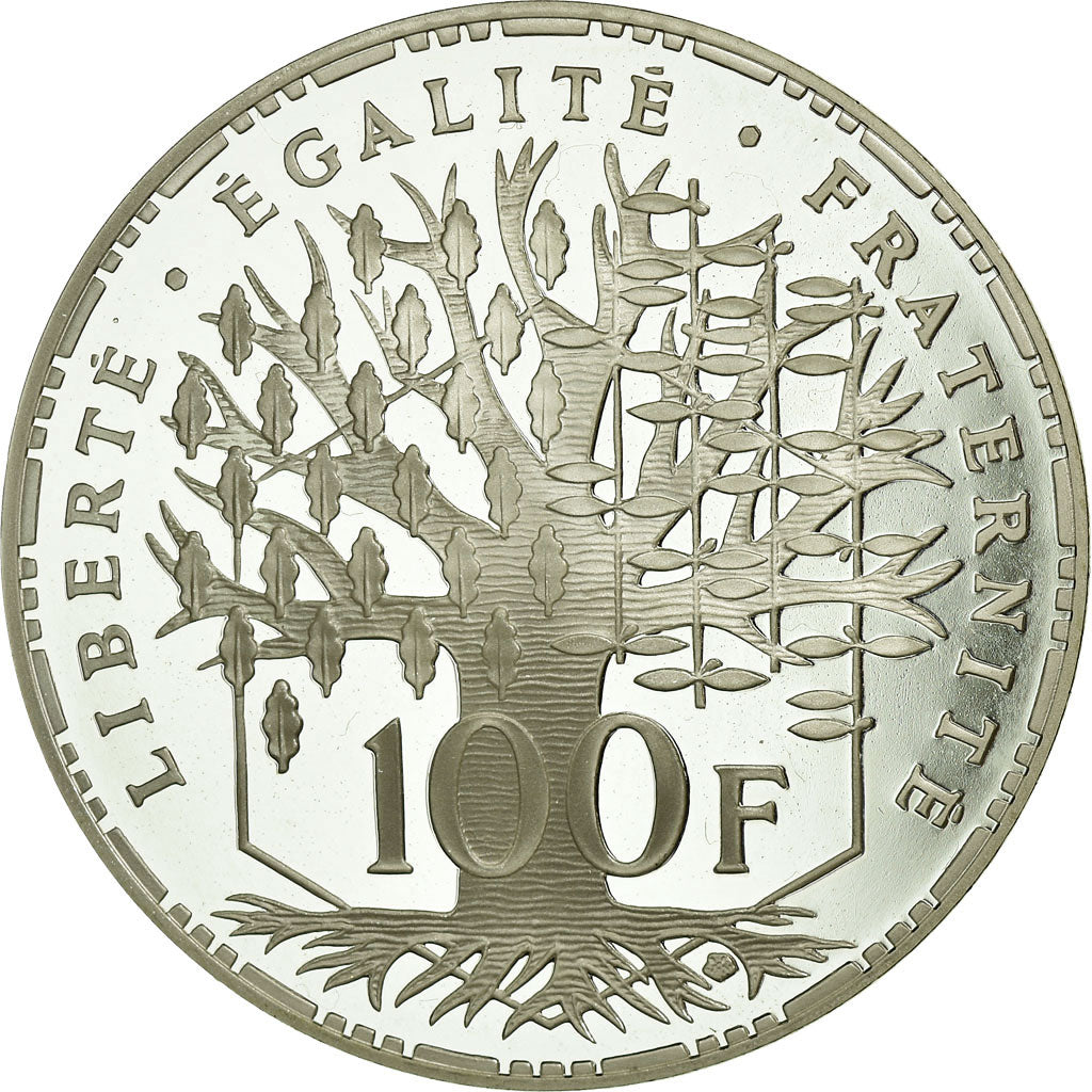 Coin, France, Panthéon, 100 Francs, 2000, Paris, MS(65-70), Silver