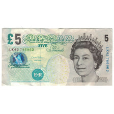 Billet, Grande-Bretagne, 5 Pounds, KM:391d, TTB