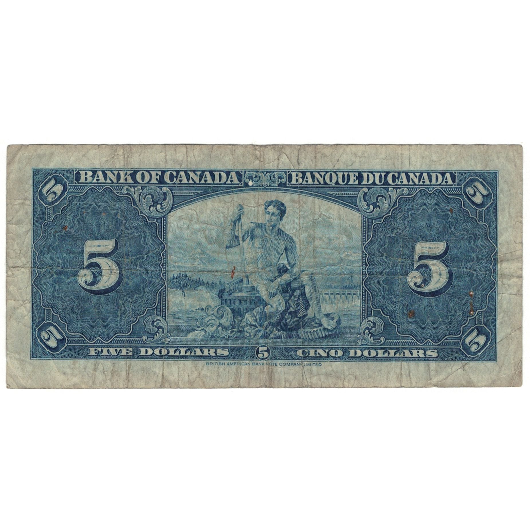 Banconote, Canada, 5 Dollars, 1937-01-02, KM:60b, MB