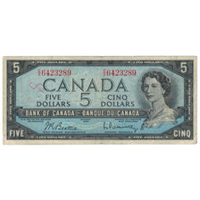 Banknote, Canada, 5 Dollars, 1954, KM:77b, VF(20-25)