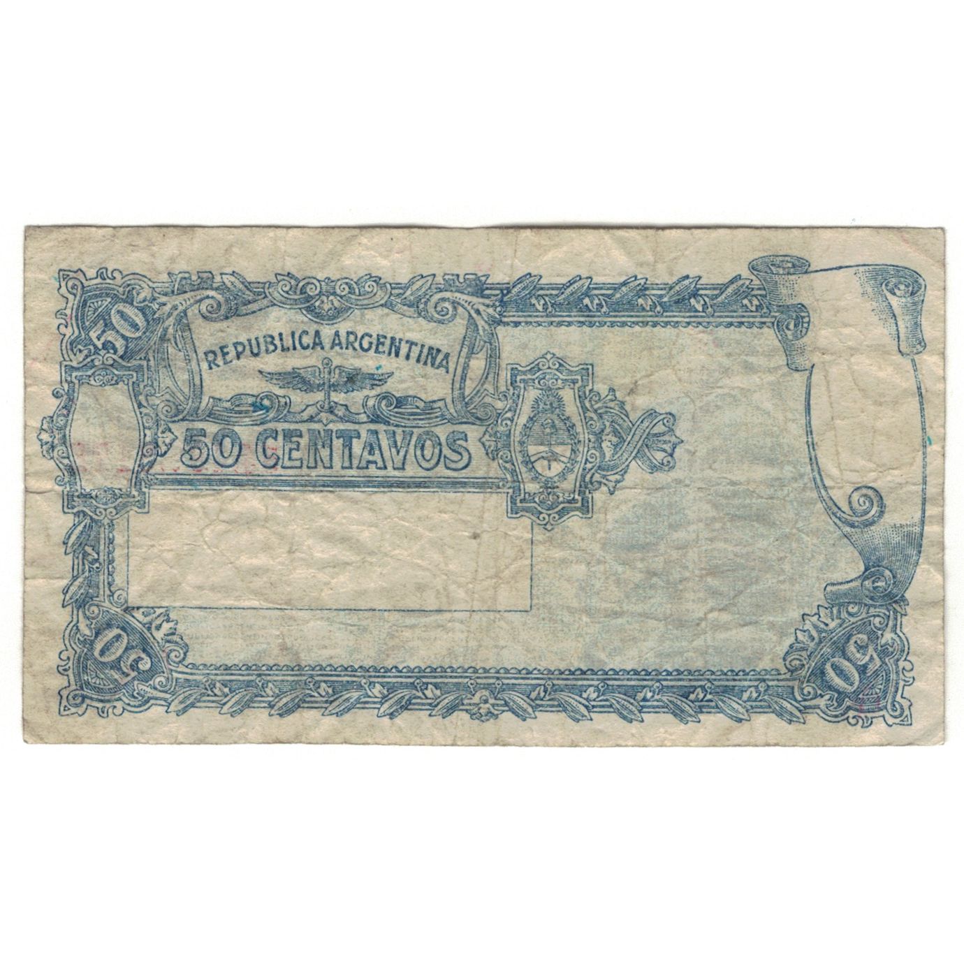Banknote, Argentina, 50 Centavos, 1947, 1947-03-27, KM:256, VG(8-10)