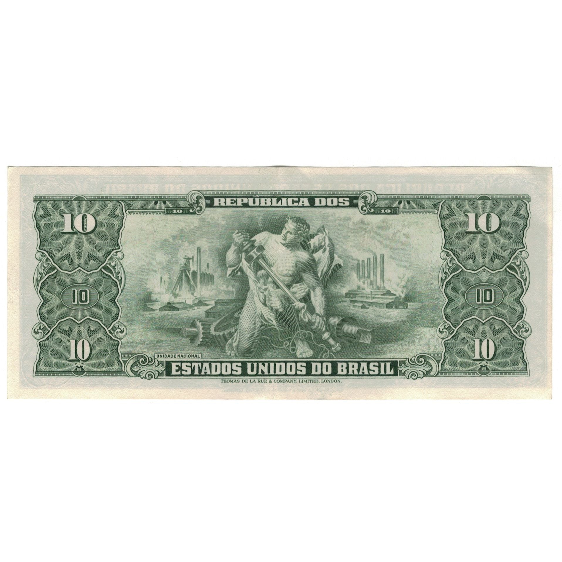 Banknote, Brazil, 10 Cruzeiros, KM:177b, UNC(63)
