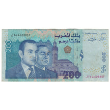 Geldschein, Marokko, 200 Dirhams, 2002, KM:71, SS