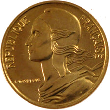 FRANCE, 5 Centimes, 1992, MS(65-70), Aluminium-Bronze, Gadoury #175, 2.00
