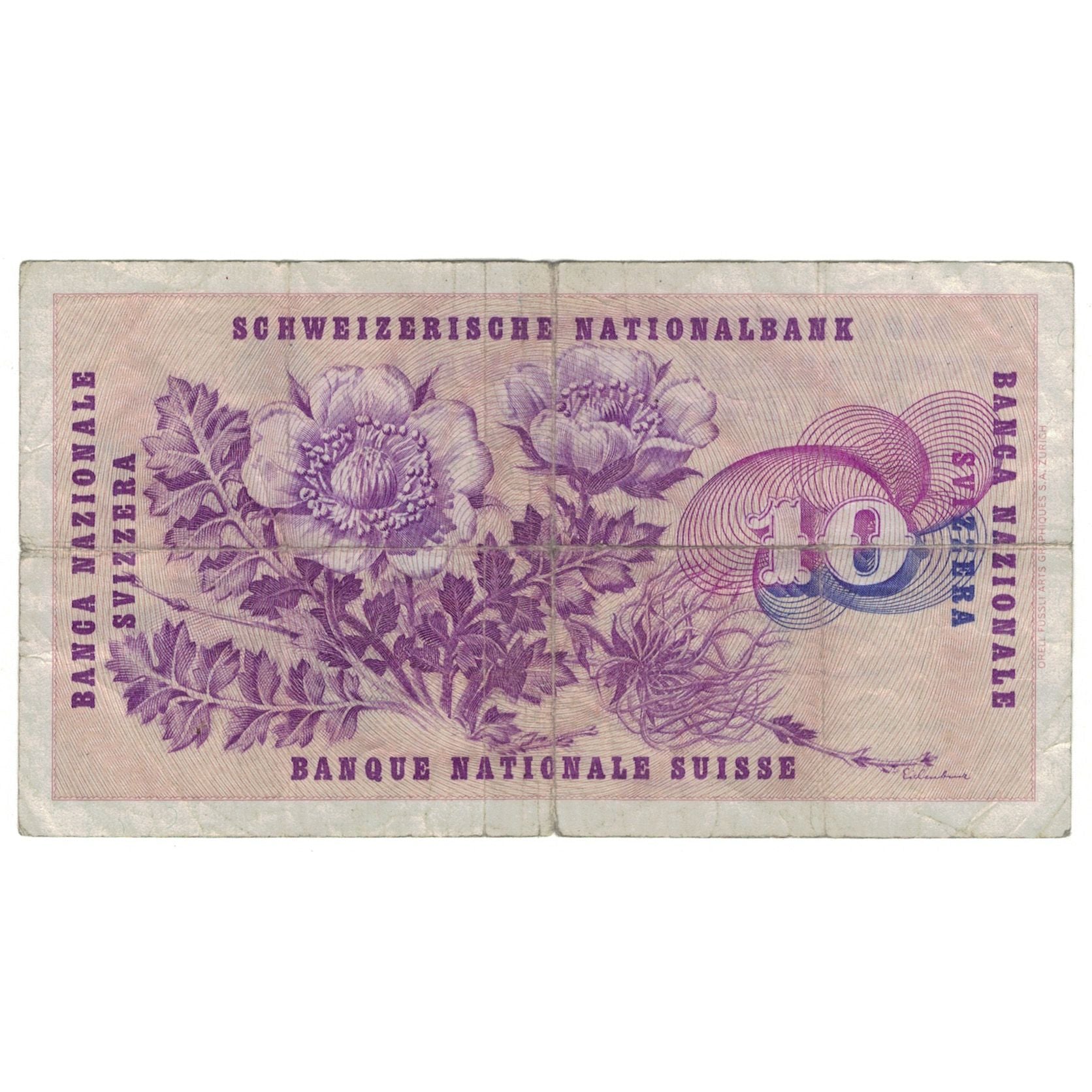 Banknote, Switzerland, 10 Franken, 1969, 1969-01-15, KM:45o, VG(8-10)