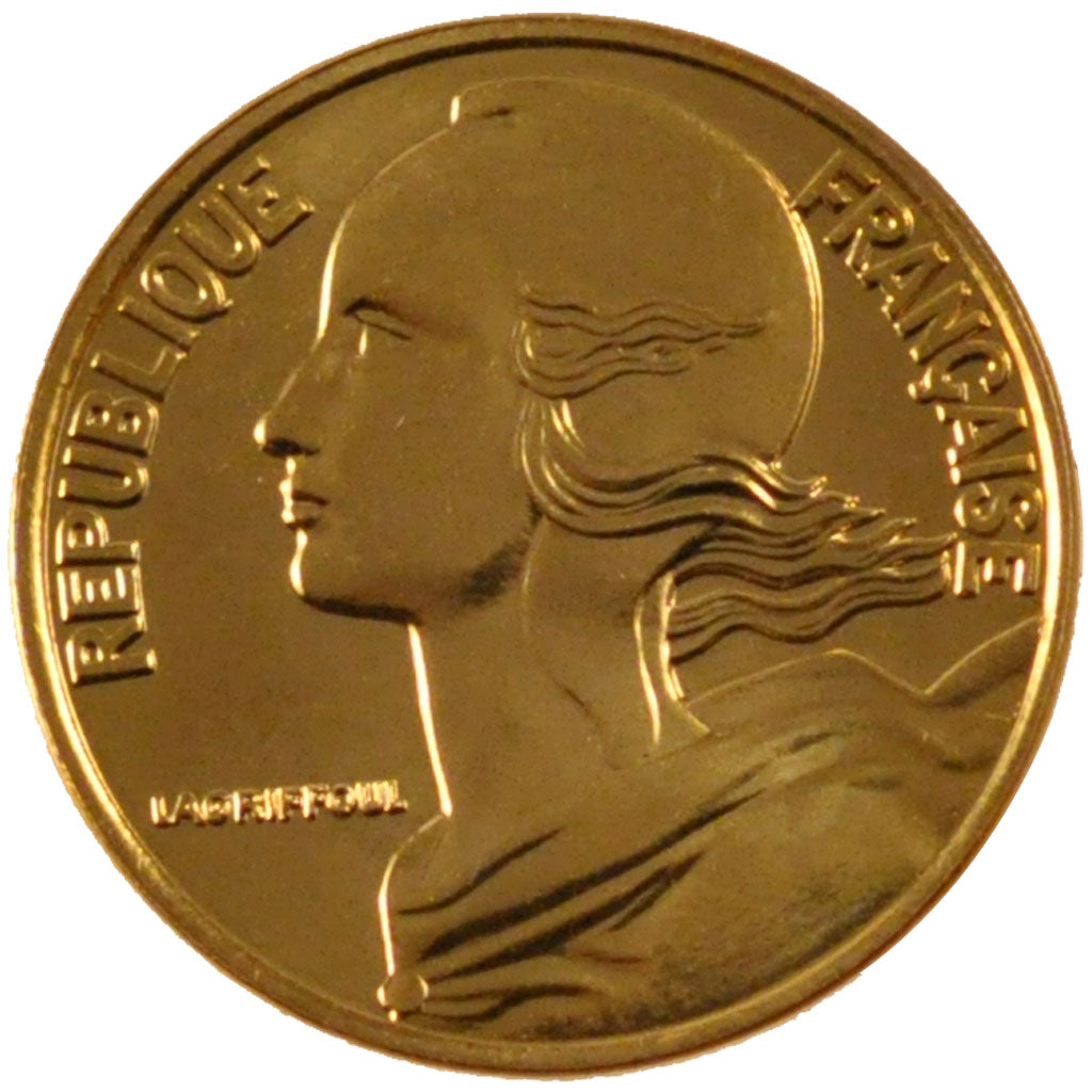 FRANCE, Marianne, 5 Centimes, 1993, Paris, KM #933, MS(65-70), Aluminum-Bronze,.