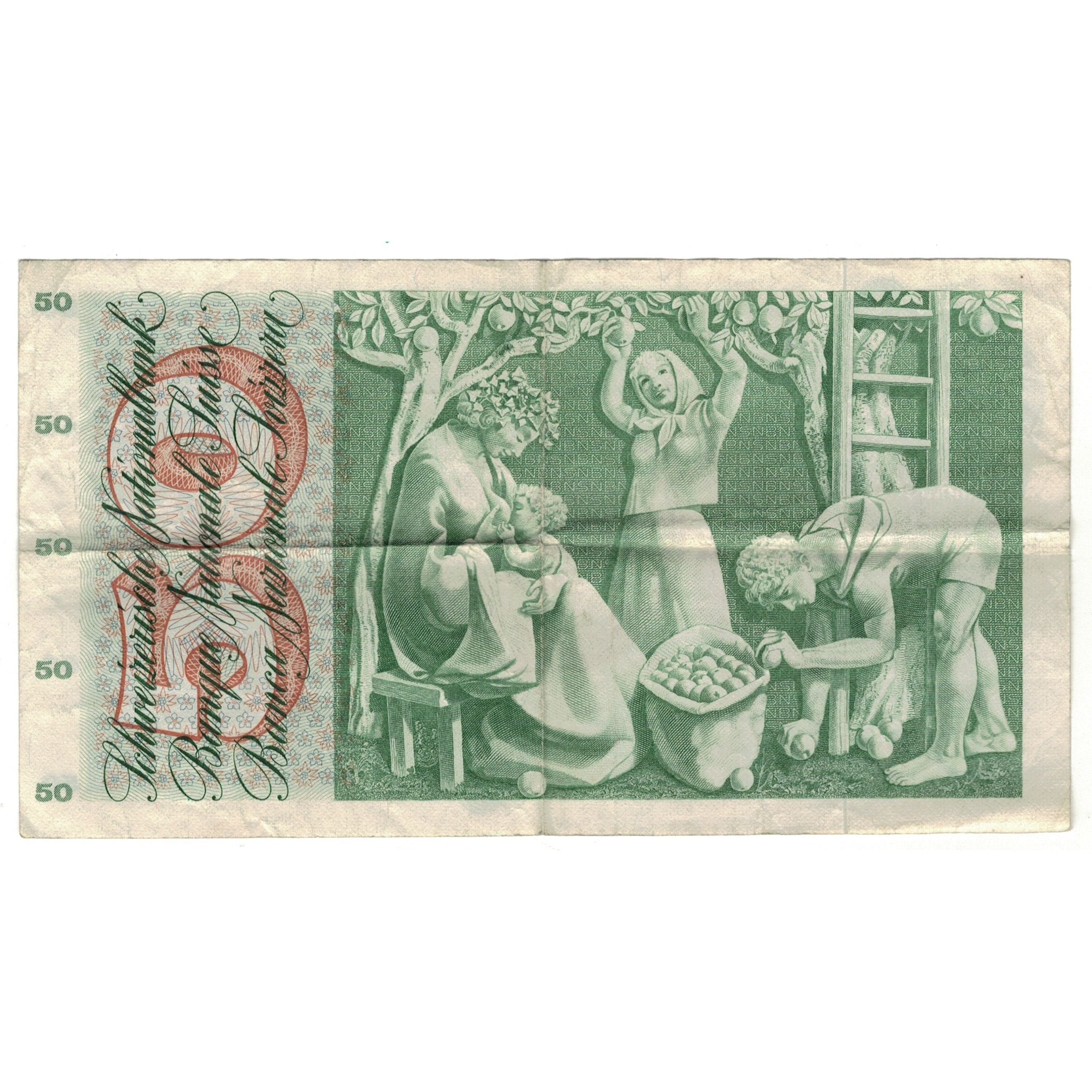 Banknote, Switzerland, 50 Franken, 1970, 1970-01-05, KM:48j, VF(30-35)