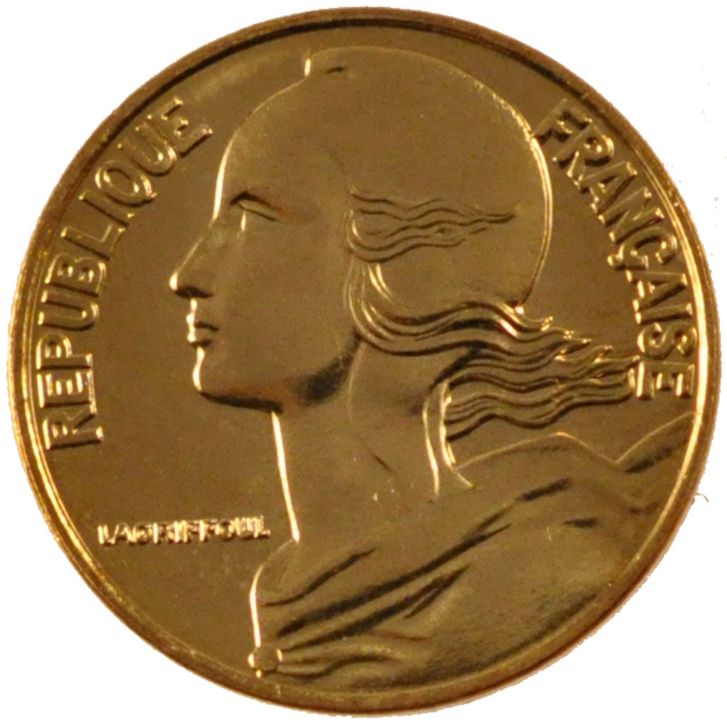 FRANCE, 5 Centimes, 1995, MS(65-70), Aluminium-Bronze, Gadoury #175, 2.00