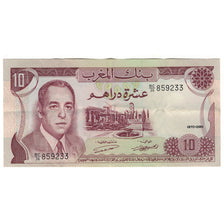 Nota, Marrocos, 10 Dirhams, 1970, KM:57a, AU(50-53)