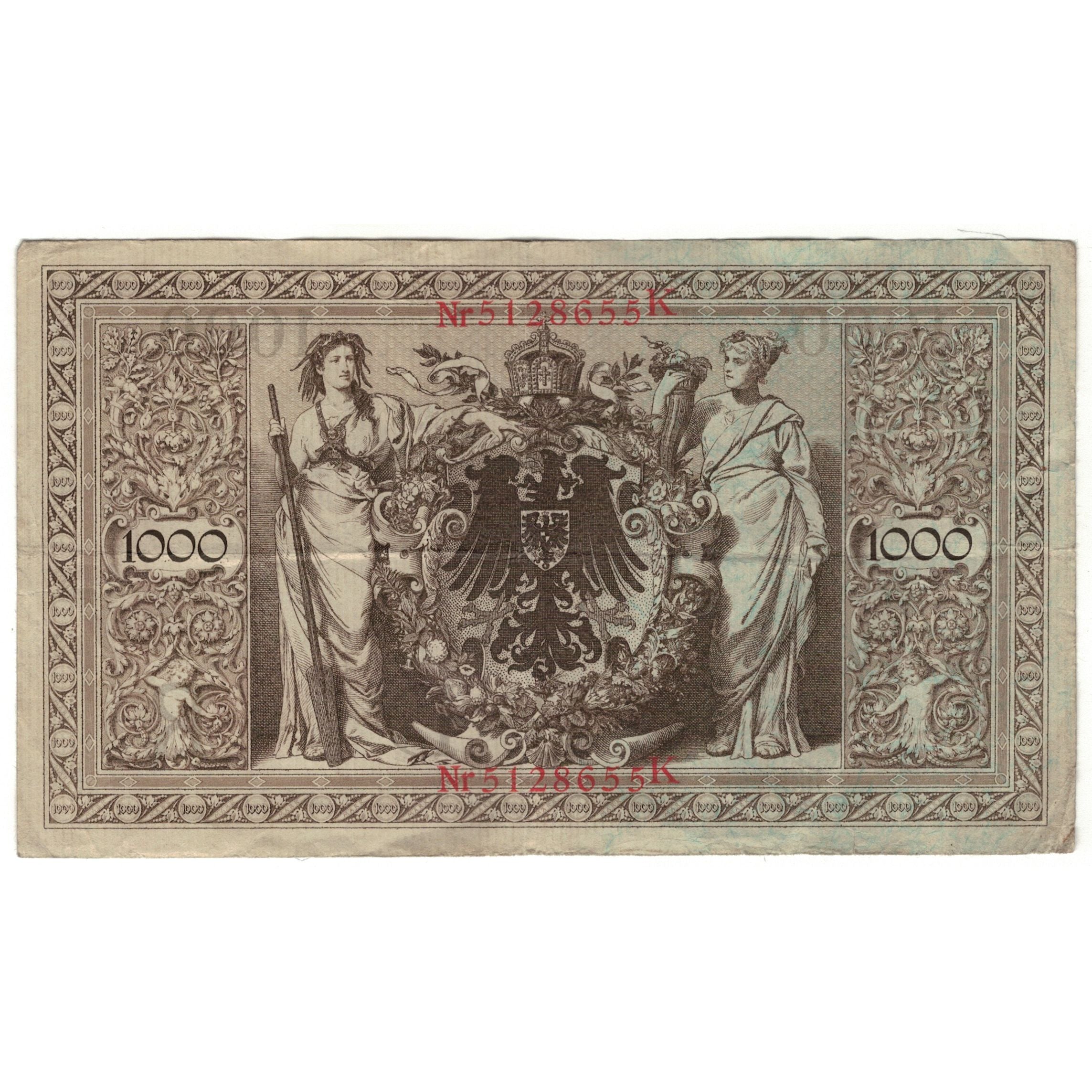 Banknote, Germany, 1000 Mark, 1910, 1910-04-21, KM:44a, VF(20-25)