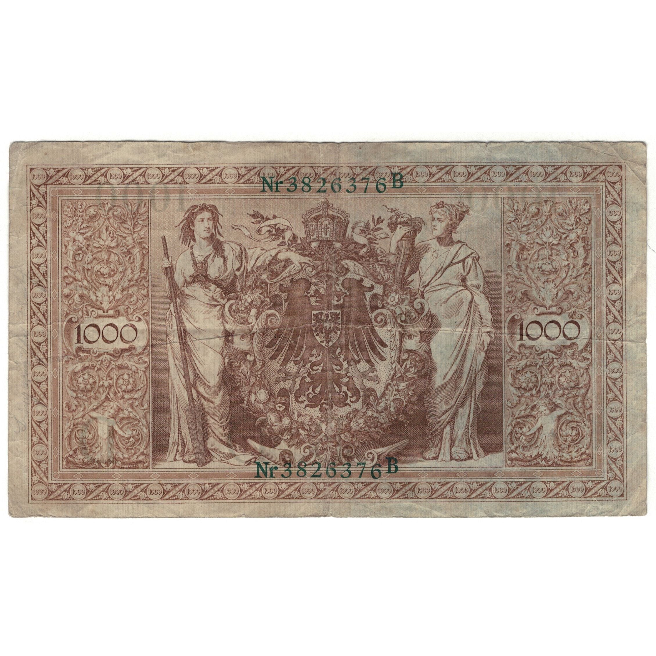 Banknote, Germany, 1000 Mark, 1910, 1910-04-21, KM:44a, VF(20-25)