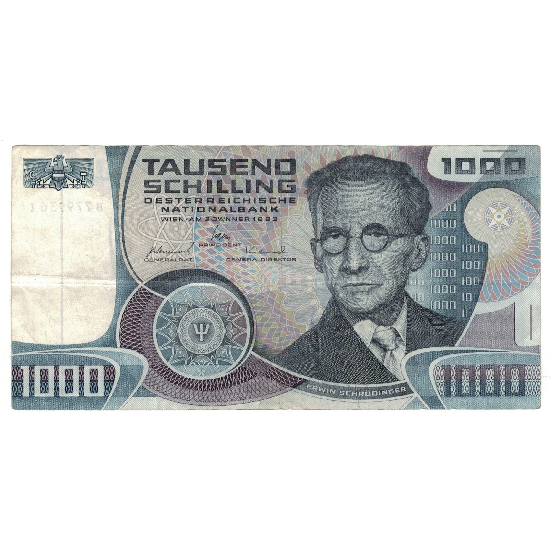 Banknote, Austria, 1000 Schilling, 1983, 1983-01-03, KM:152, VF(30-35)
