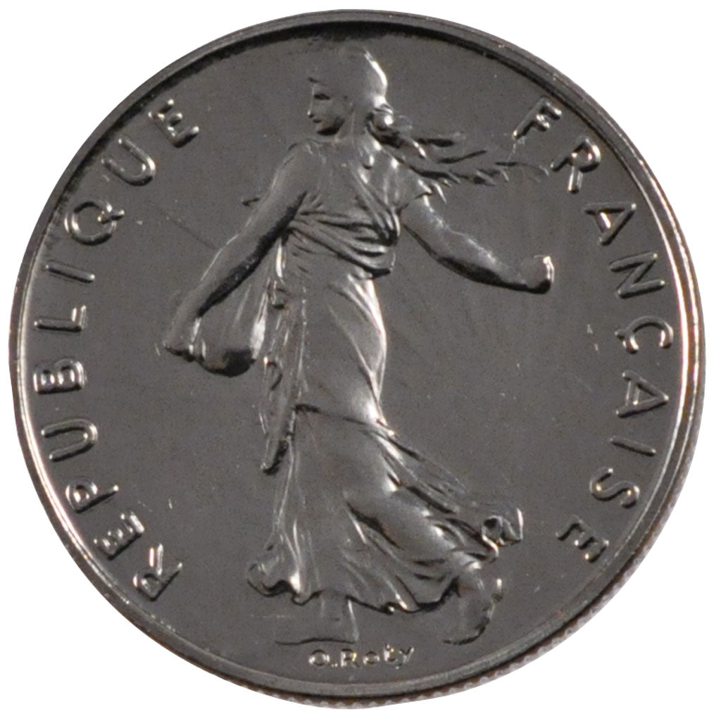 FRANCE, Semeuse, 1/2 Franc, 1995, Paris, KM #931.1, MS(63), Nickel, 19.5,...