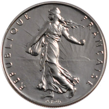 FRANCE, Semeuse, 1 Franc, 1992, Paris, MS(63), Nickel, 24, Gadoury #474, 6.00