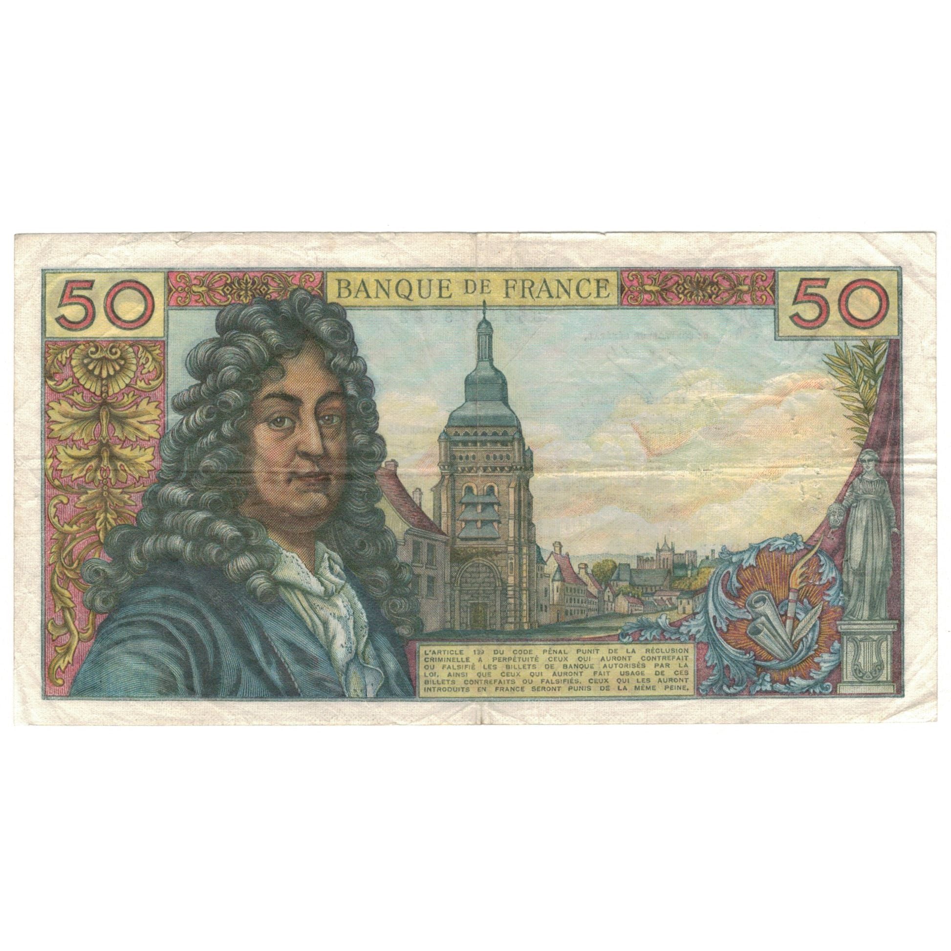 Francia, 50 Francs, Racine, 1973, X.230, MBC, Fayette:64.25, KM:148d
