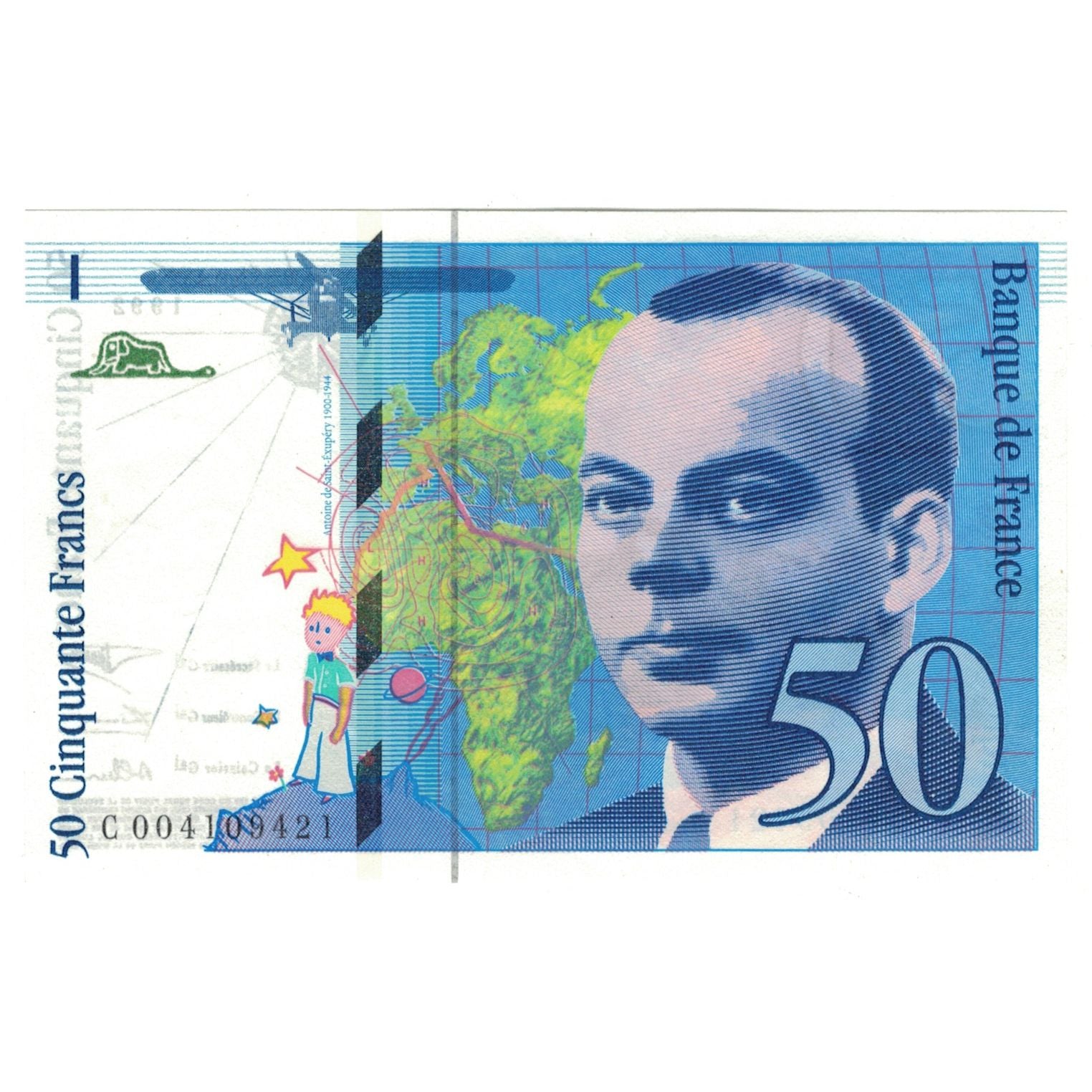 Frankreich, 50 Francs, 1992, C.004109421, UNZ, Fayette:72.1b, KM:157a