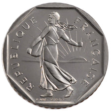 FRANCE, 2 Francs, 1991, MS(65-70), Nickel, Gadoury #547, 7.50
