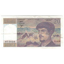 Frankreich, 20 Francs, Debussy, 1986, X.016, VZ, Fayette:66.7, KM:151a