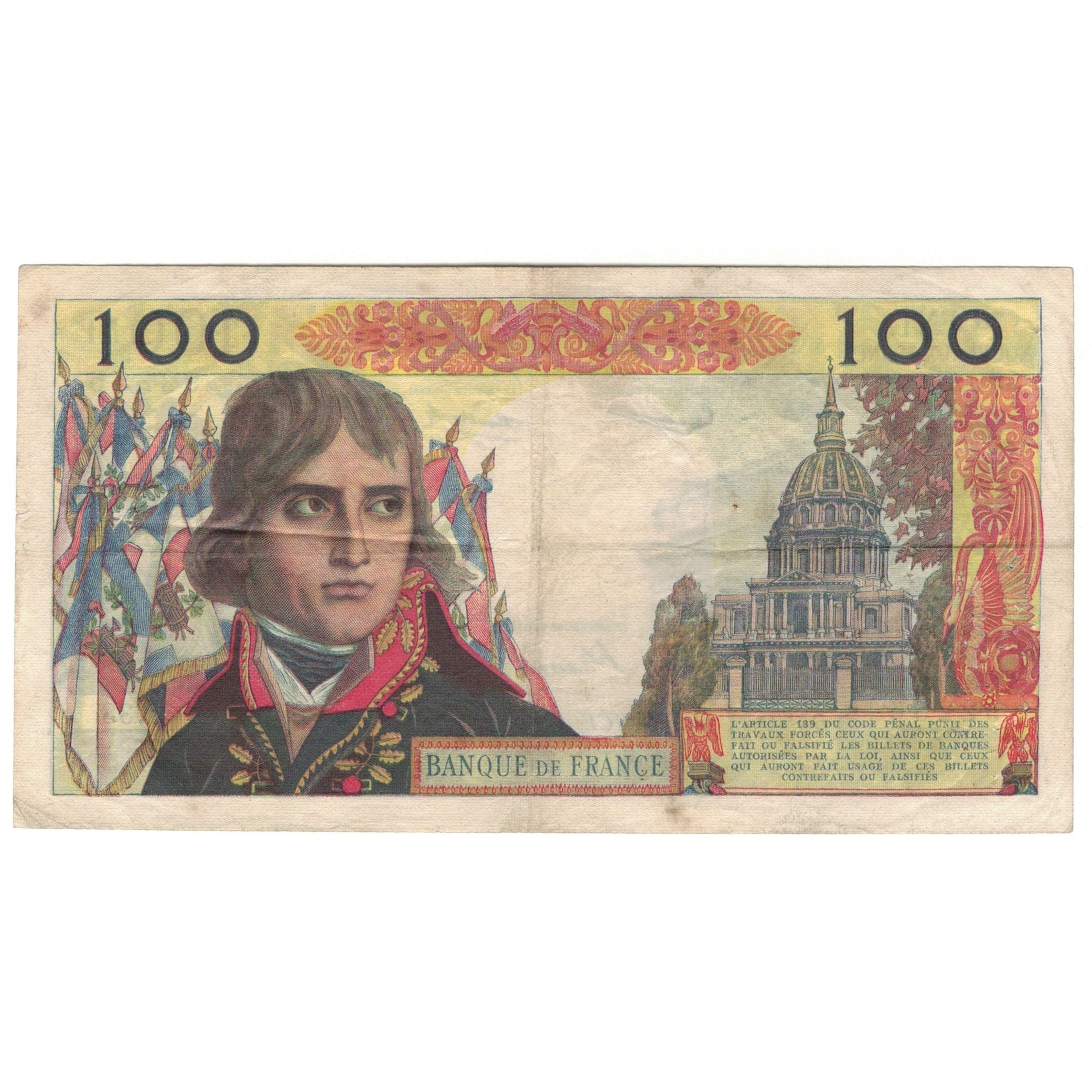 Francja, 100 Nouveaux Francs, 1959, J.38, VF(20-25), Fayette:59.4, KM:144a