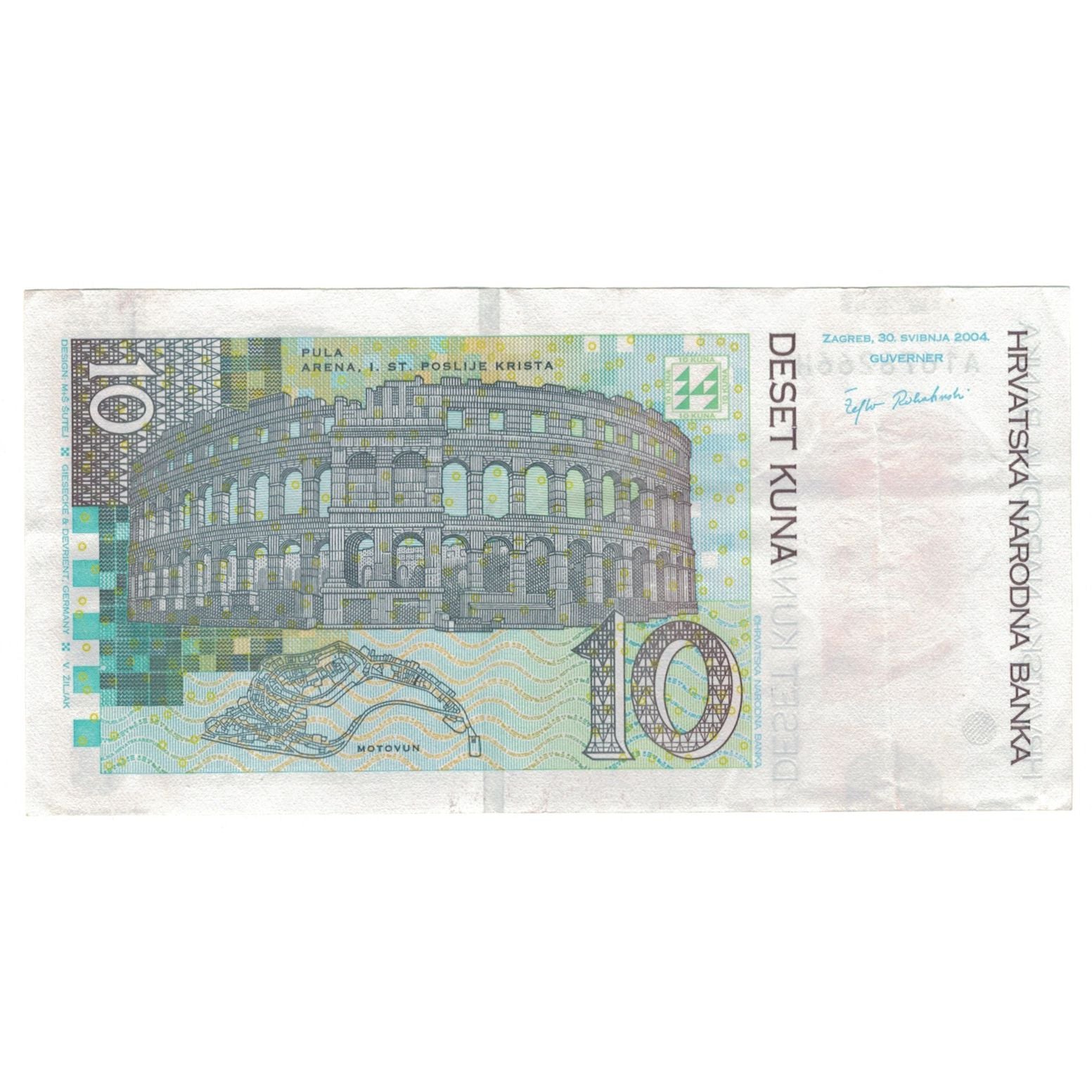 Banknote, Croatia, 10 Kuna, 2004, 2004-08-30, KM:38, UNC(63)