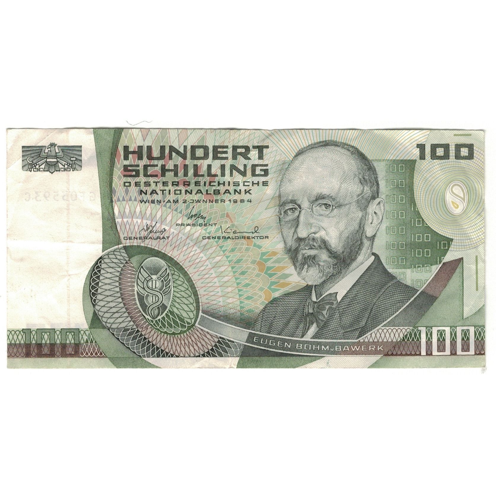 Billet, Autriche, 100 Schilling, 1984, 1984-01-02, KM:150, TTB