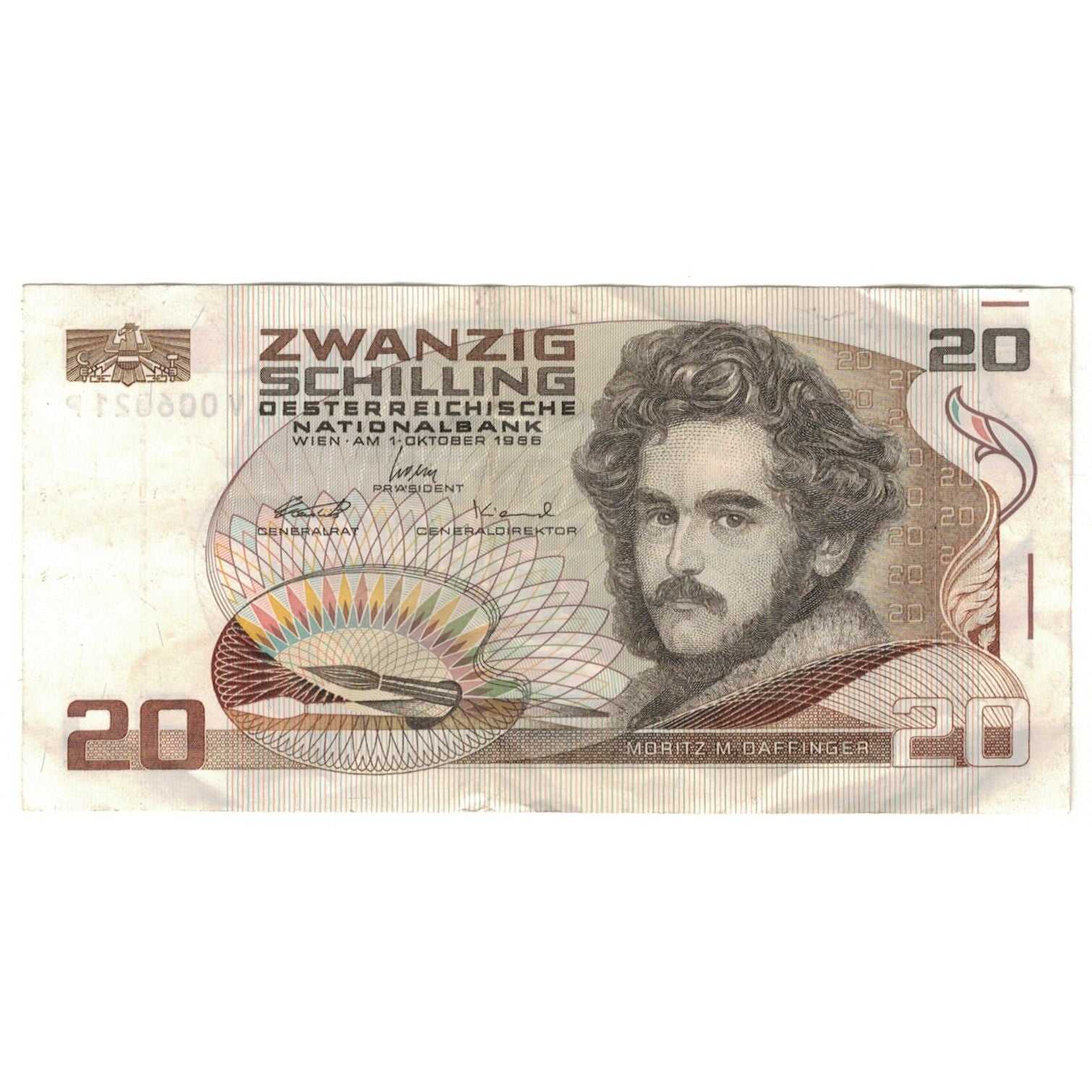 Banknote, Austria, 20 Schilling, 1986-10-01, KM:148, EF(40-45)